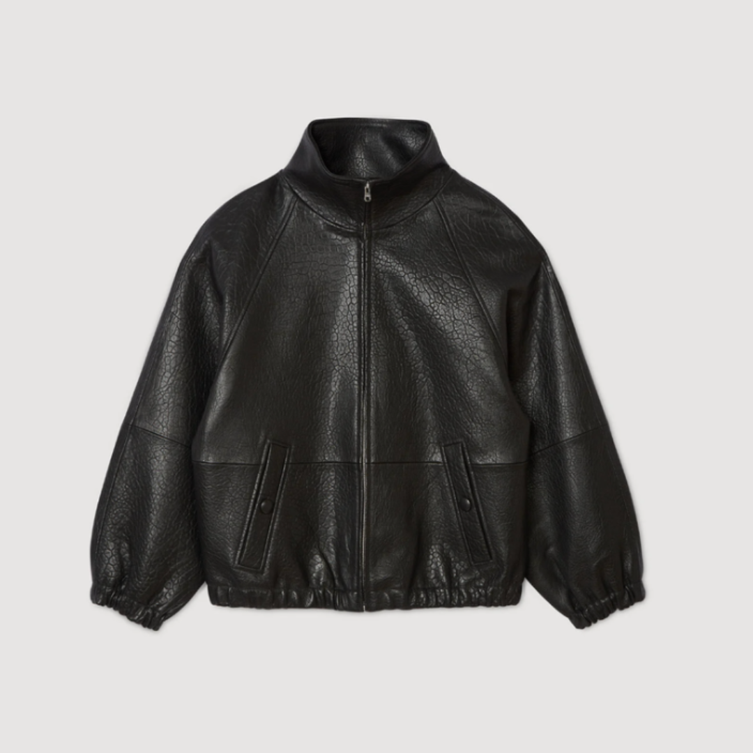 Sandro Paris, Oversized Leather Jacket