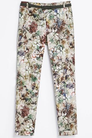 Zara Floral Trousers, £29.99