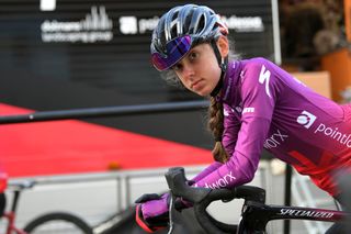 OUDENAARDE BELGIUM FEBRUARY 23 Anna Shackley of The United Kingdom and Team SD Worx during the Team SDWorx 16th Omloop Het Nieuwsblad 2021 Training Team Presentation teamsdworx OmloopHNB OHN21 on February 23 2021 in Oudenaarde Belgium Photo by Luc ClaessenGetty Images