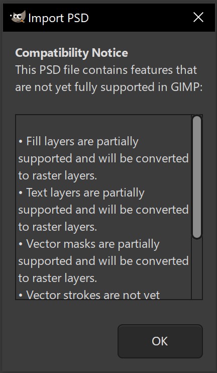 PSD compatibility
