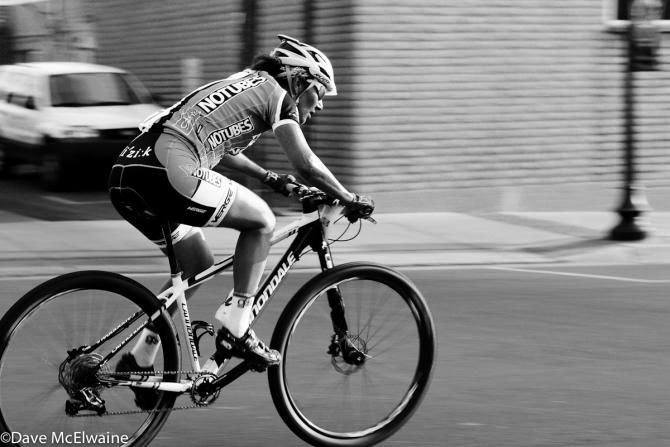 Todd Wells (Specialized) kept his nose out of the wind tonight possibly saving some energy for the main event