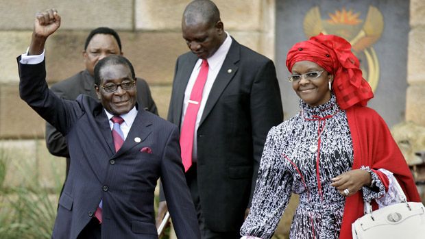 Robert and Grace Mugabe 