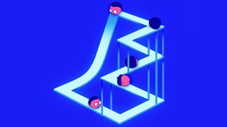 Um still da série animada Ambient Swim com muitas cabeças de Morty Smith rolando.