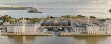 STILL AT RISK - The Melville Building, Royal William Yard, Plymouth The splendid Melville Building, Royal William Yard, Plymouth, Devon, is At Risk, but has been awarded a grant of £489,110 from Historic England. Credit: Historic England