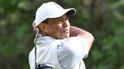 Tiger Woods on day three of the Genesis Invitational
