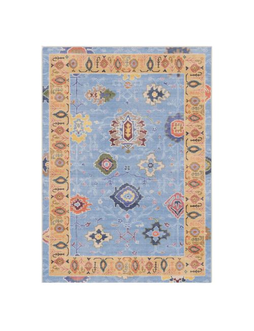 Mehr Soft Blue & Yellow Outdoor Rug