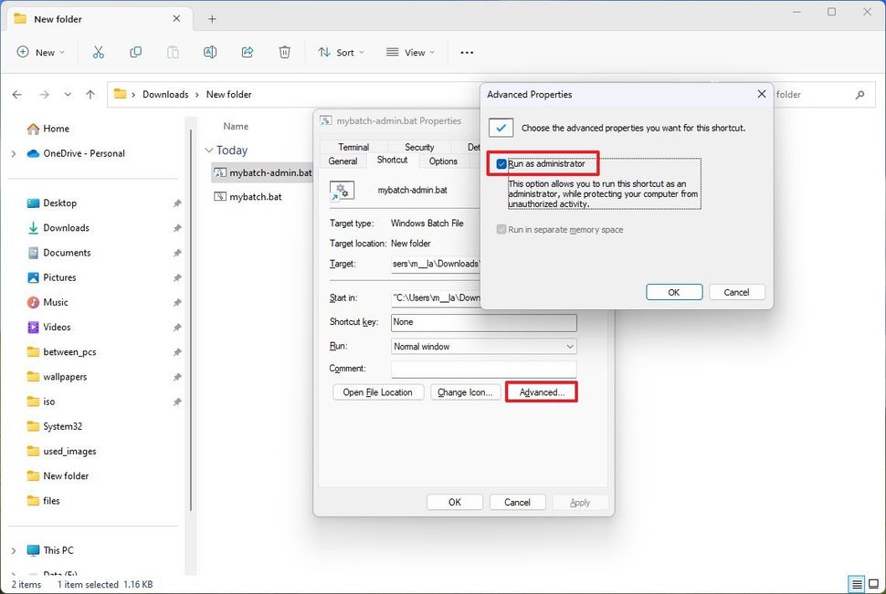 How to run a batch file always as admin on Windows 11 | Windows Central