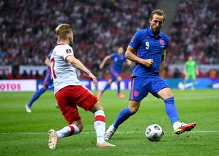 Harry Kane opened the scoring for England in Poland