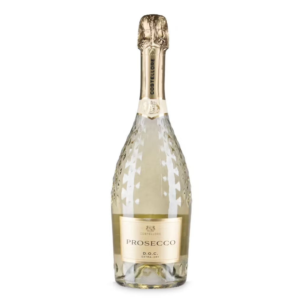 A bottle of Costellore&amp;nbsp;Diamond&amp;nbsp;Prosecco&amp;nbsp;DOC&amp;nbsp;from Aldi