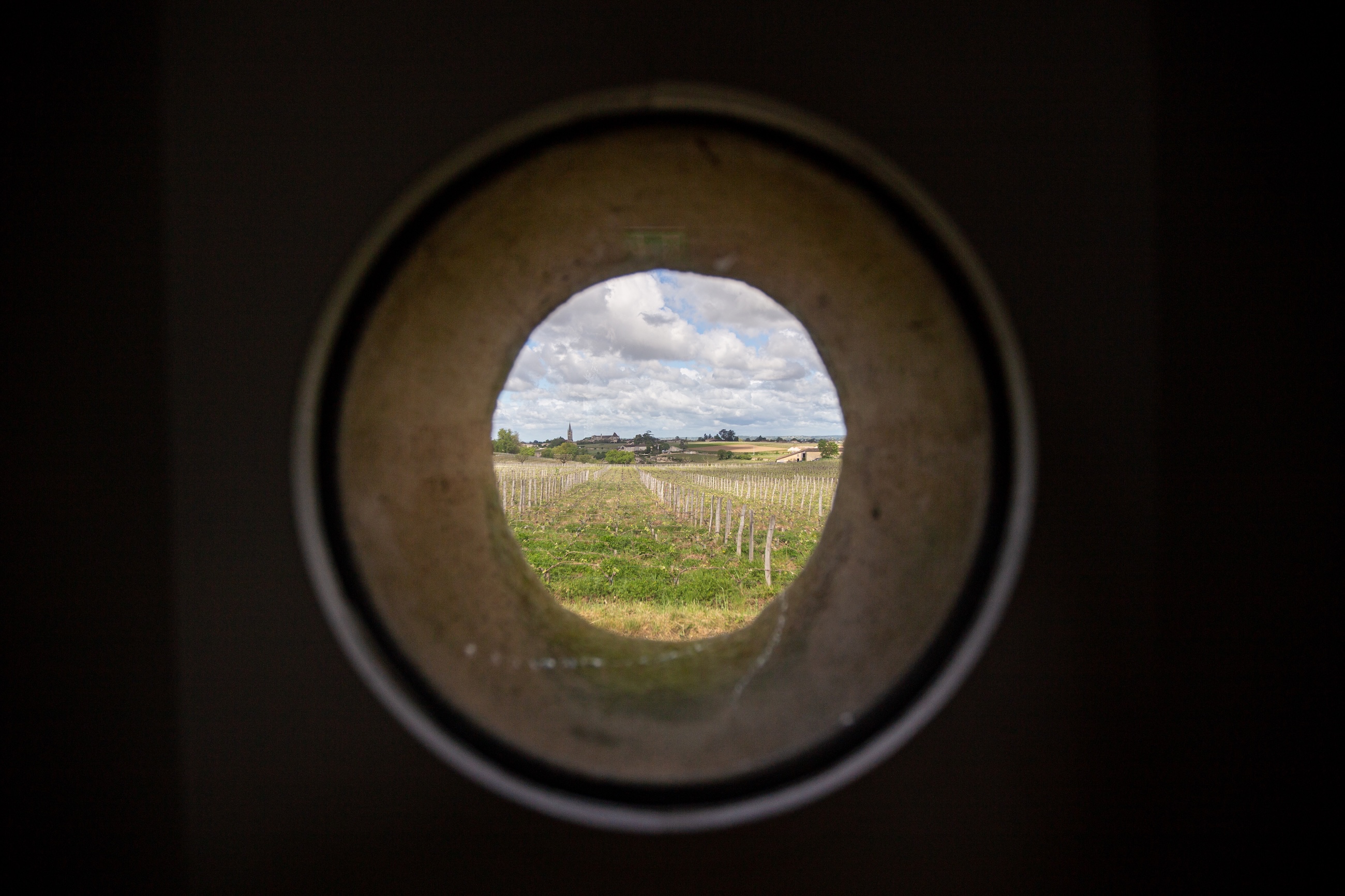 view from a narrow window