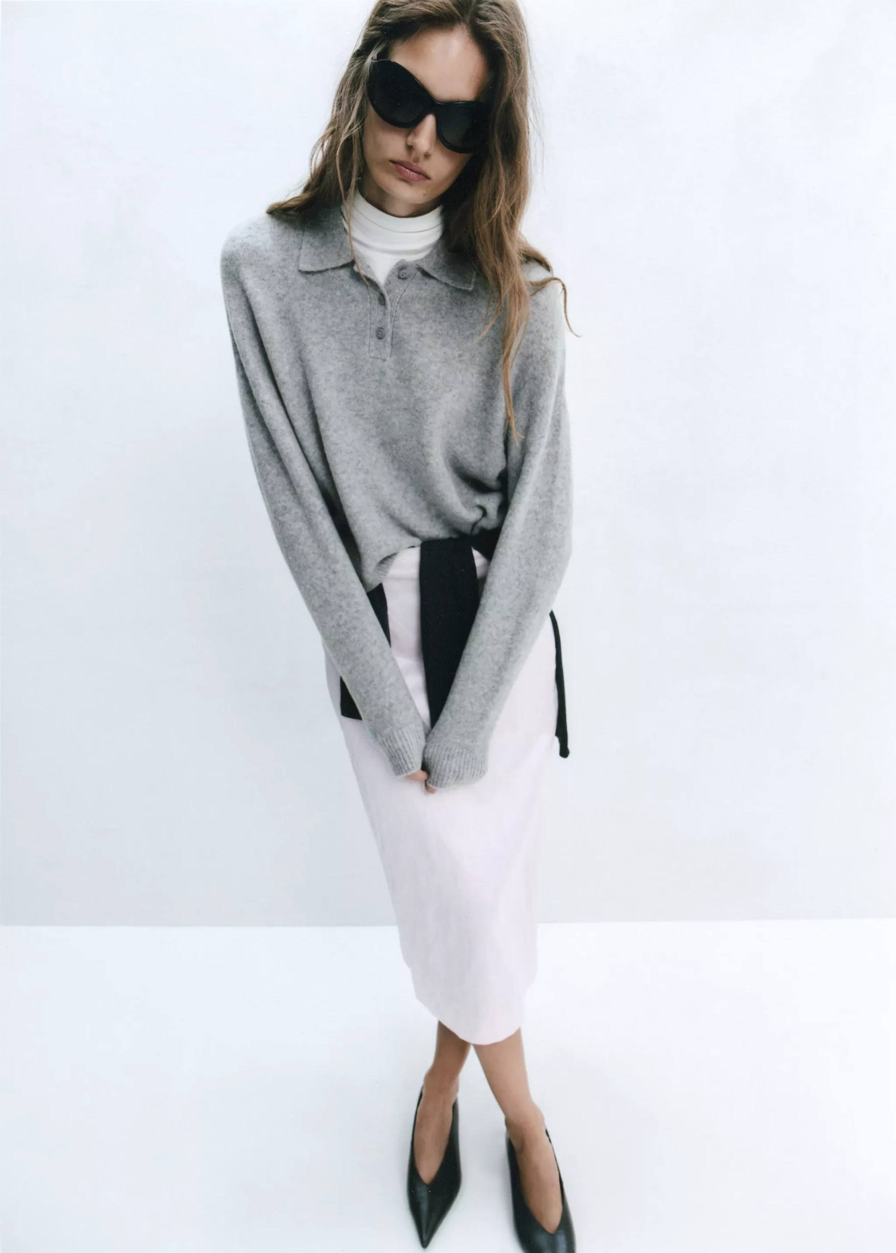 Knitted Polo-Neck Sweater - Women | Mango Usa