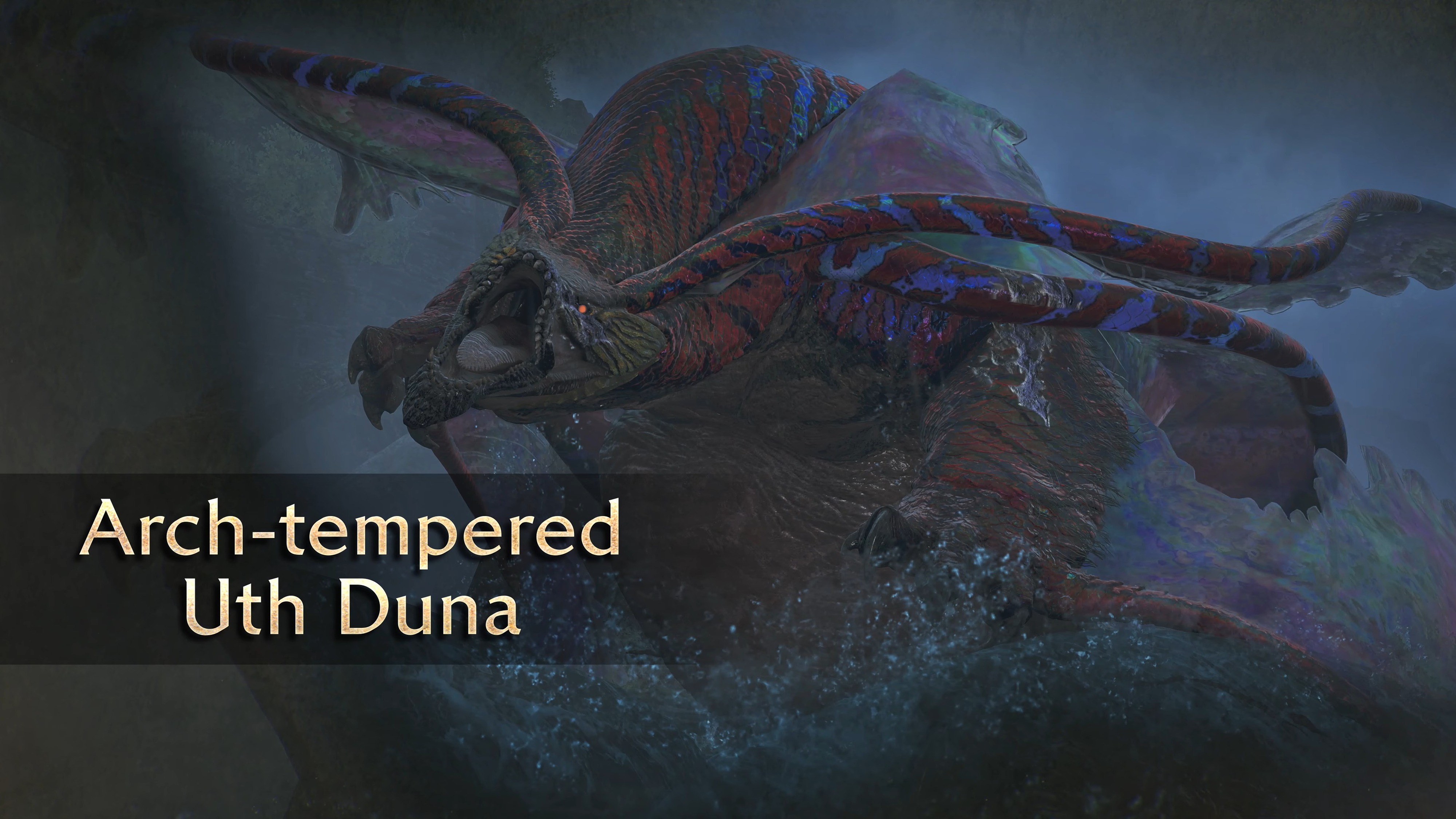 Monster Hunter Wilds promo card for Arch-Tempered Uth Duna