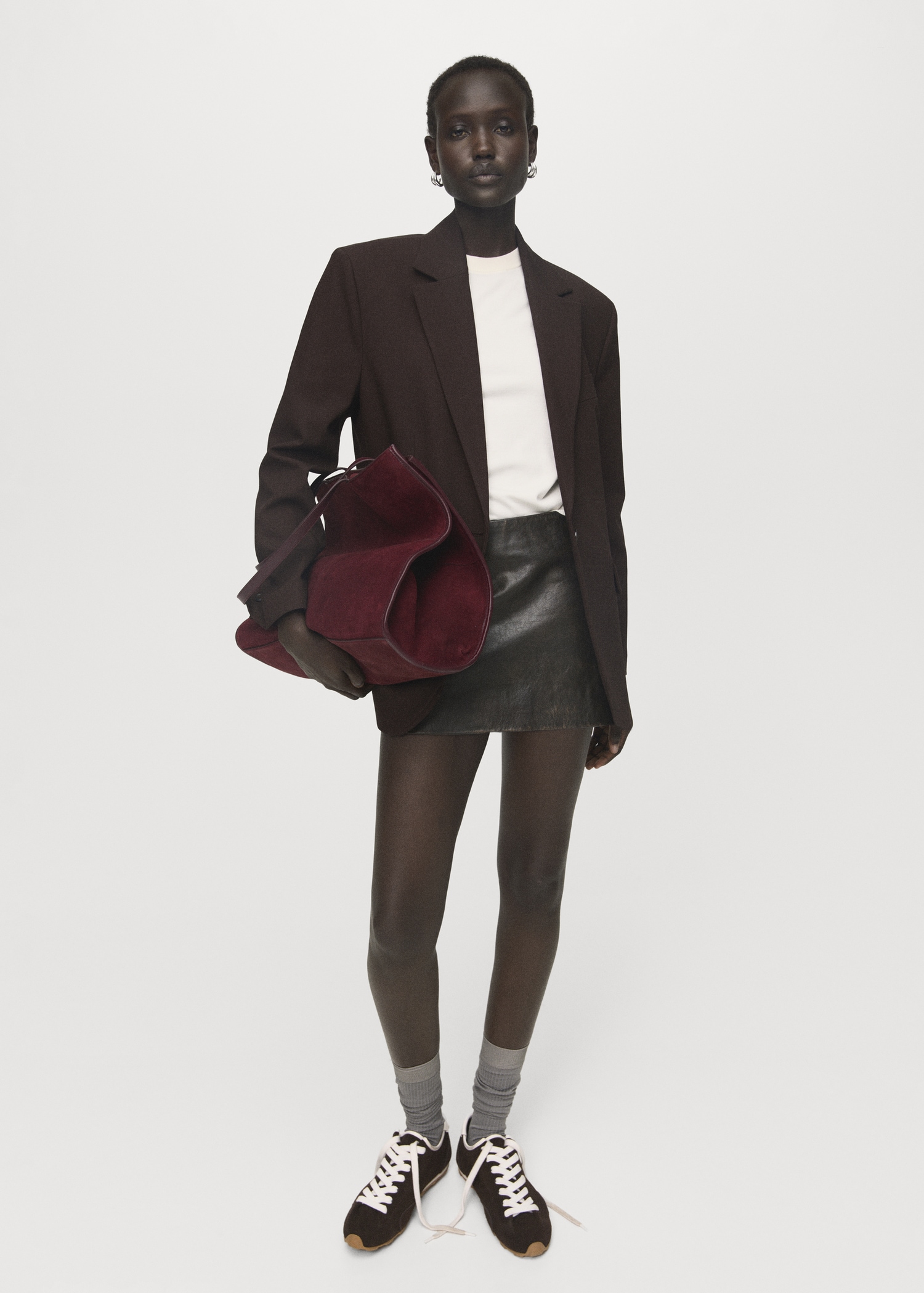 Suede Leather Shopper Bag - Women | Mango United Kingdom