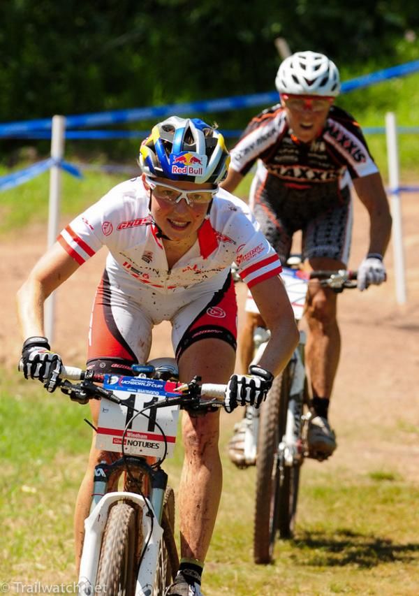 Elisabeth Osl (Central Ghost Factory Team) with Premont close behind