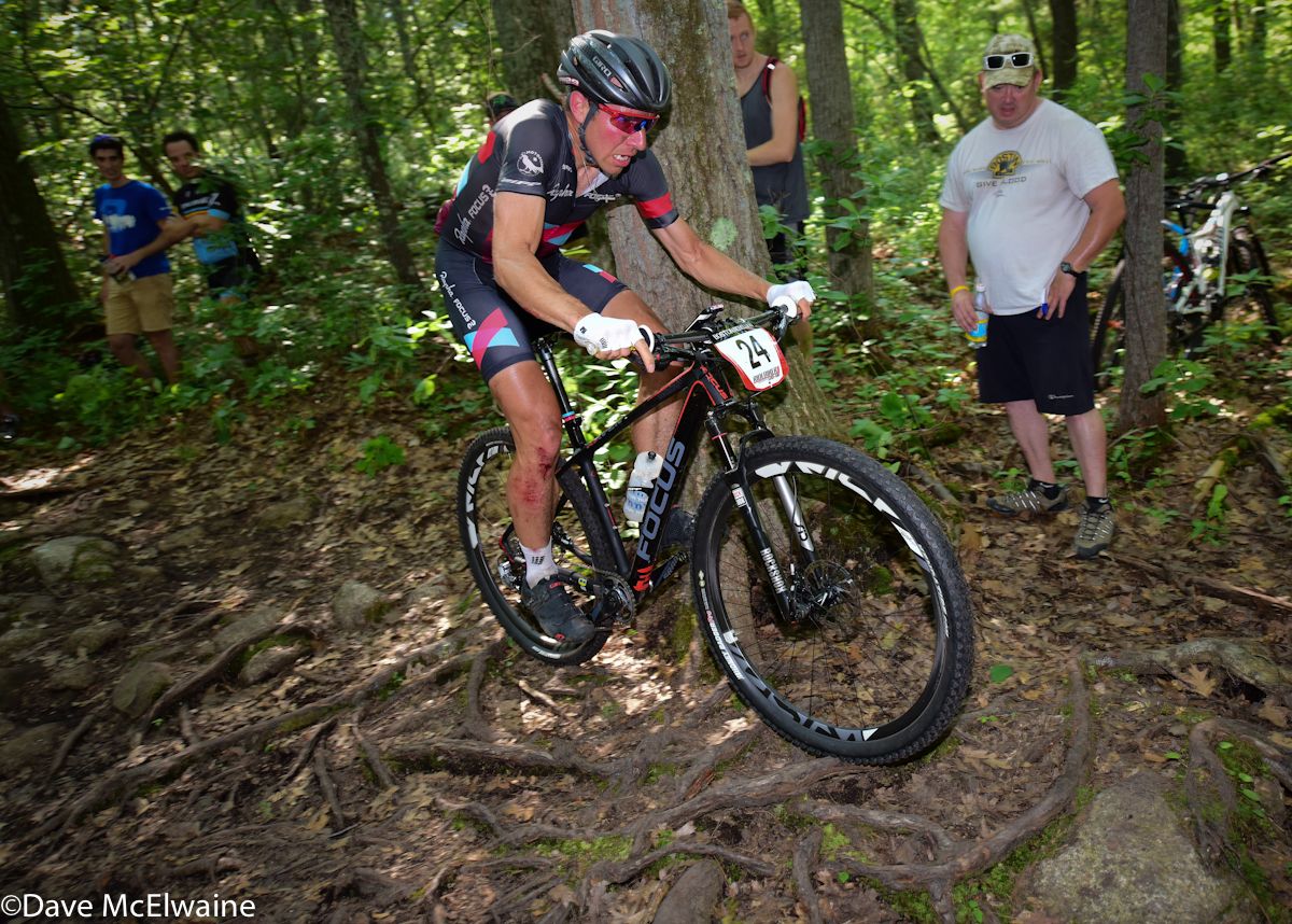 USA Cyclocross Champion Jeremy Powers (Rapha Focus) riding roots on Adams Farm