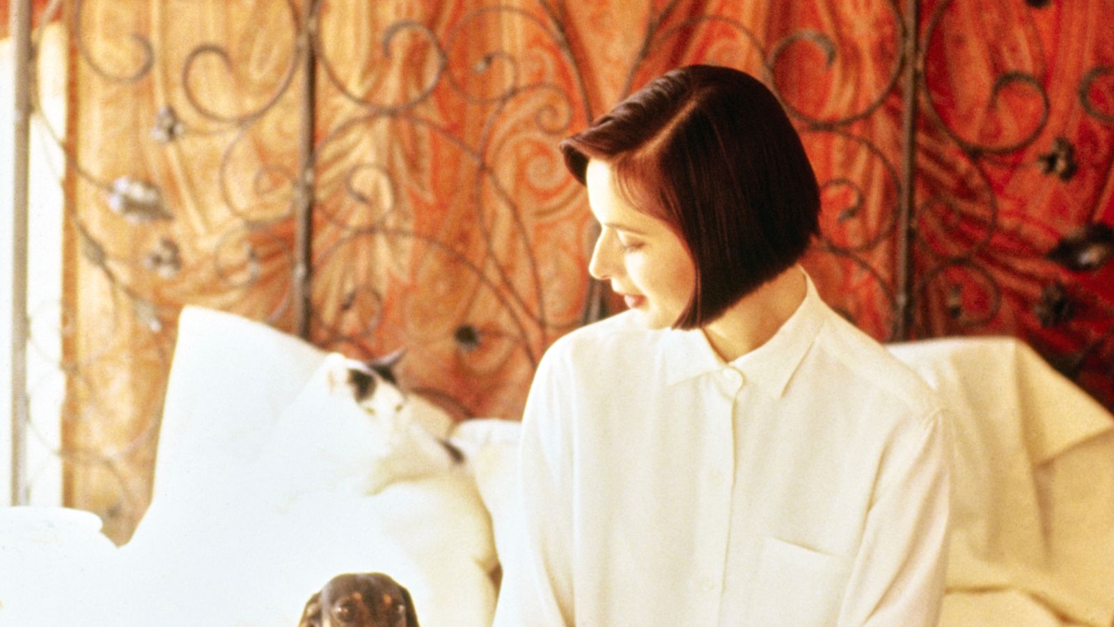 isabella rossellini on her bed