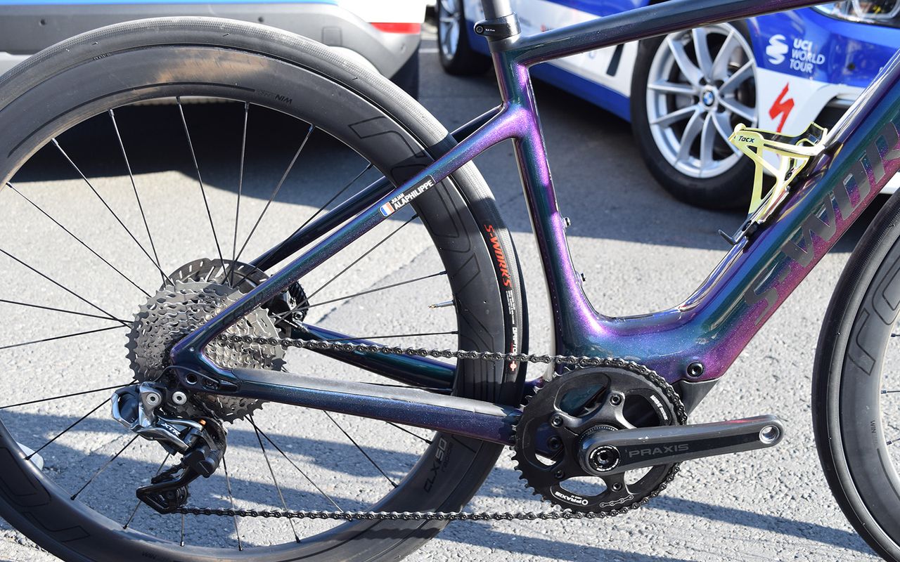 A look at the rear end of Alaphilippe's S-Works Creo