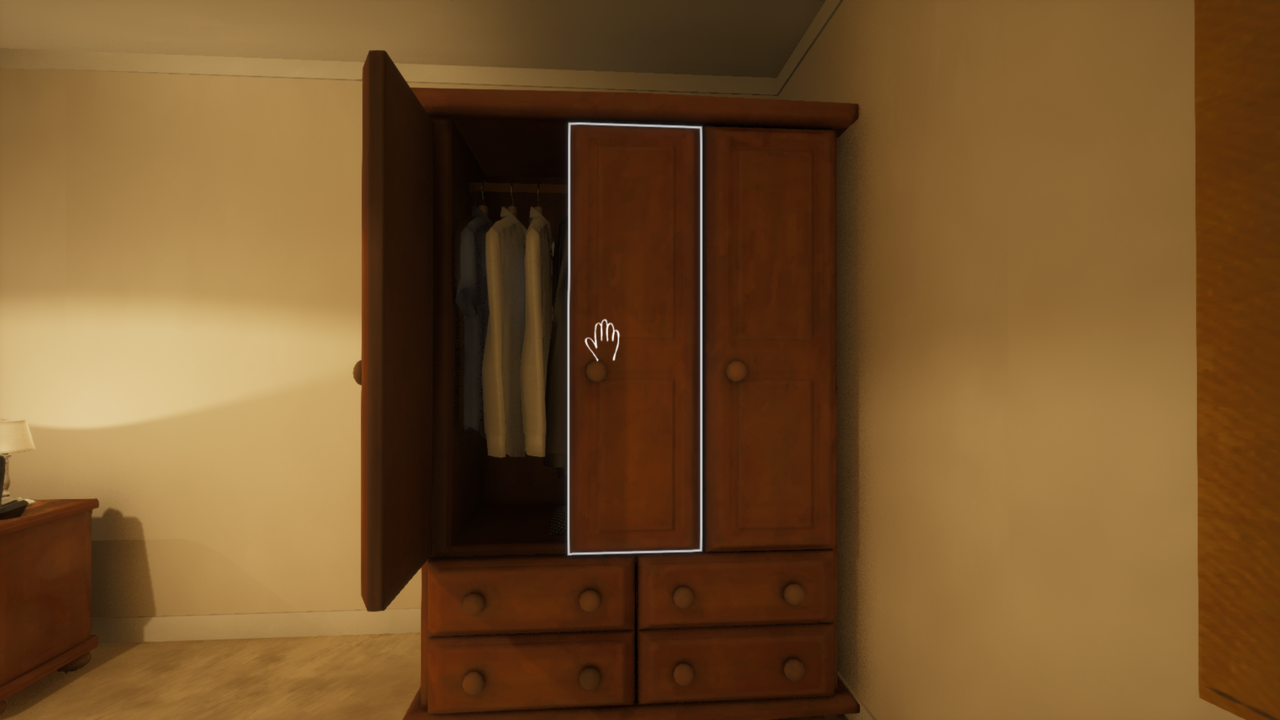 Unreal Engine game The Quiet Things, scenes in a home