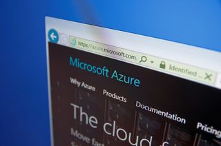 Microsoft Azure on a computer screen