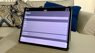 The Sonos app on an iPad