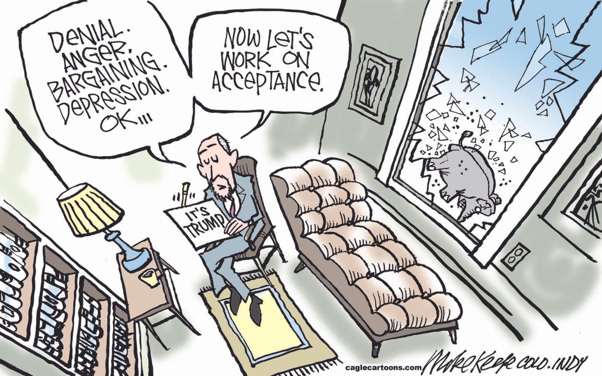Political Cartoon U.S. Trump Acceptance 2016 | The Week