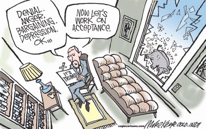 Political Cartoon U.S. Trump Acceptance 2016