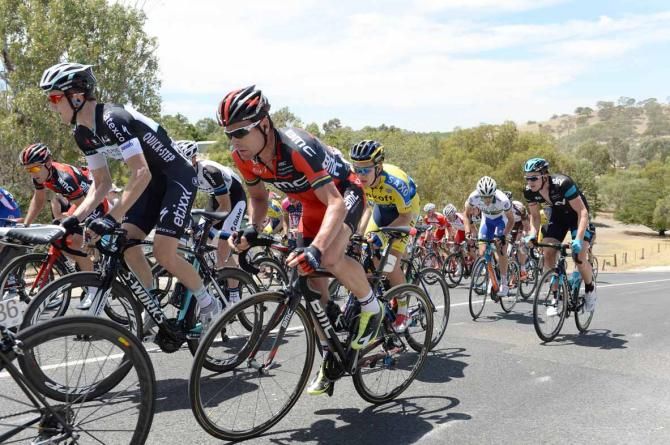 Cadel Evans (BMC) began his season on home roads.