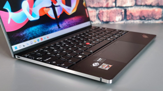 The keyboard and trackpad on Lenovo's ThinkPad Z13