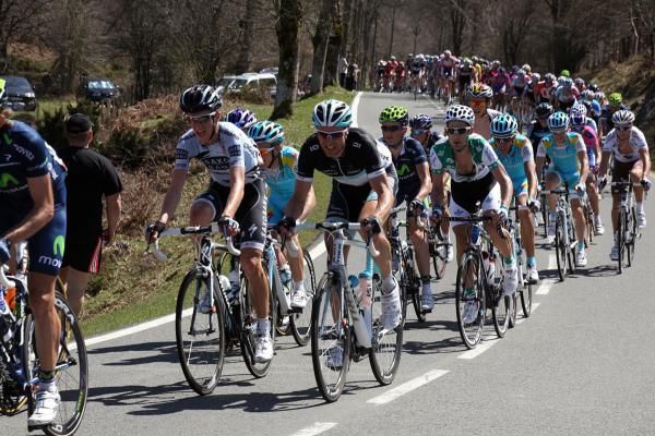 Heat and climbs combined to make a tough day for the peloton in the Basque Country of Spain