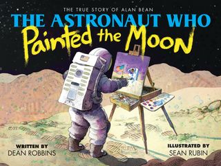 Children's book displays astronaut's illustrations of moon mission