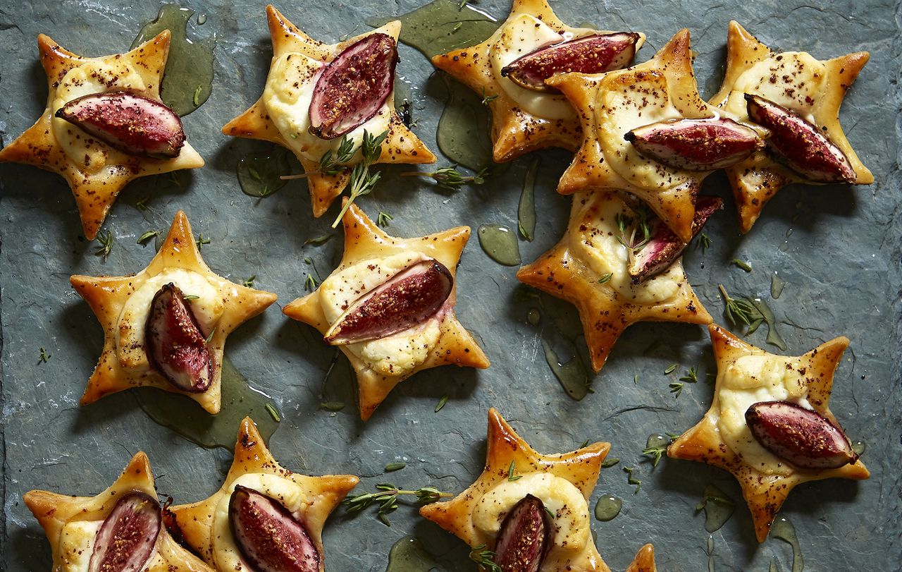 Fig and goat’s cheese puffs