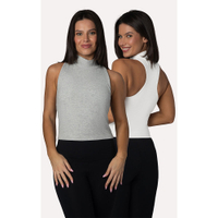 90 Degree by Reflex 2 Pack Mock Neck Tank Top