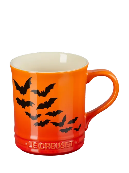 Stoneware Bat Mug, 400ml, Volcanic