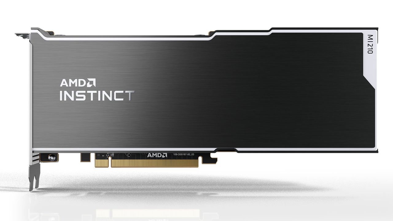 AMD Radeon Instinct MI210 images and slides