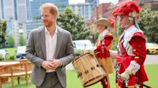 Prince Harry is greeted by members of the Honourable Artillery Company as he arrives for the Invictus Games Foundation Conversation in London, marking 10 years of the event 