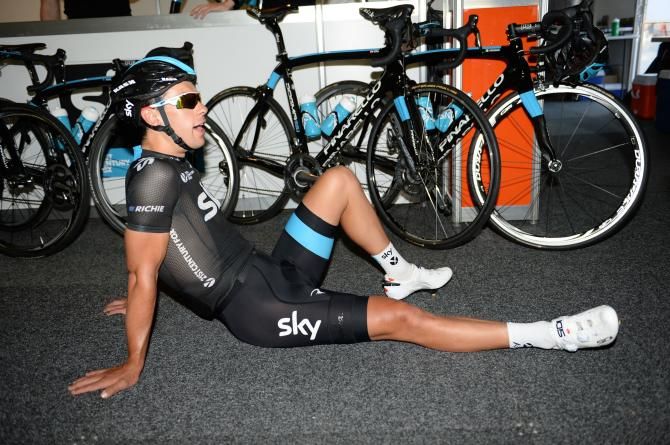 Richie Porte looking pretty relaxed