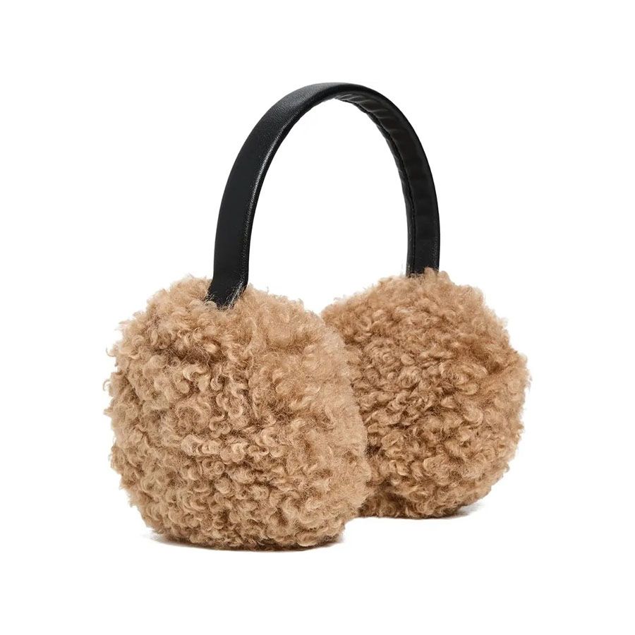 Apparis Women's Esme Bouclette Earmuffs, Camel, Tan, One Size