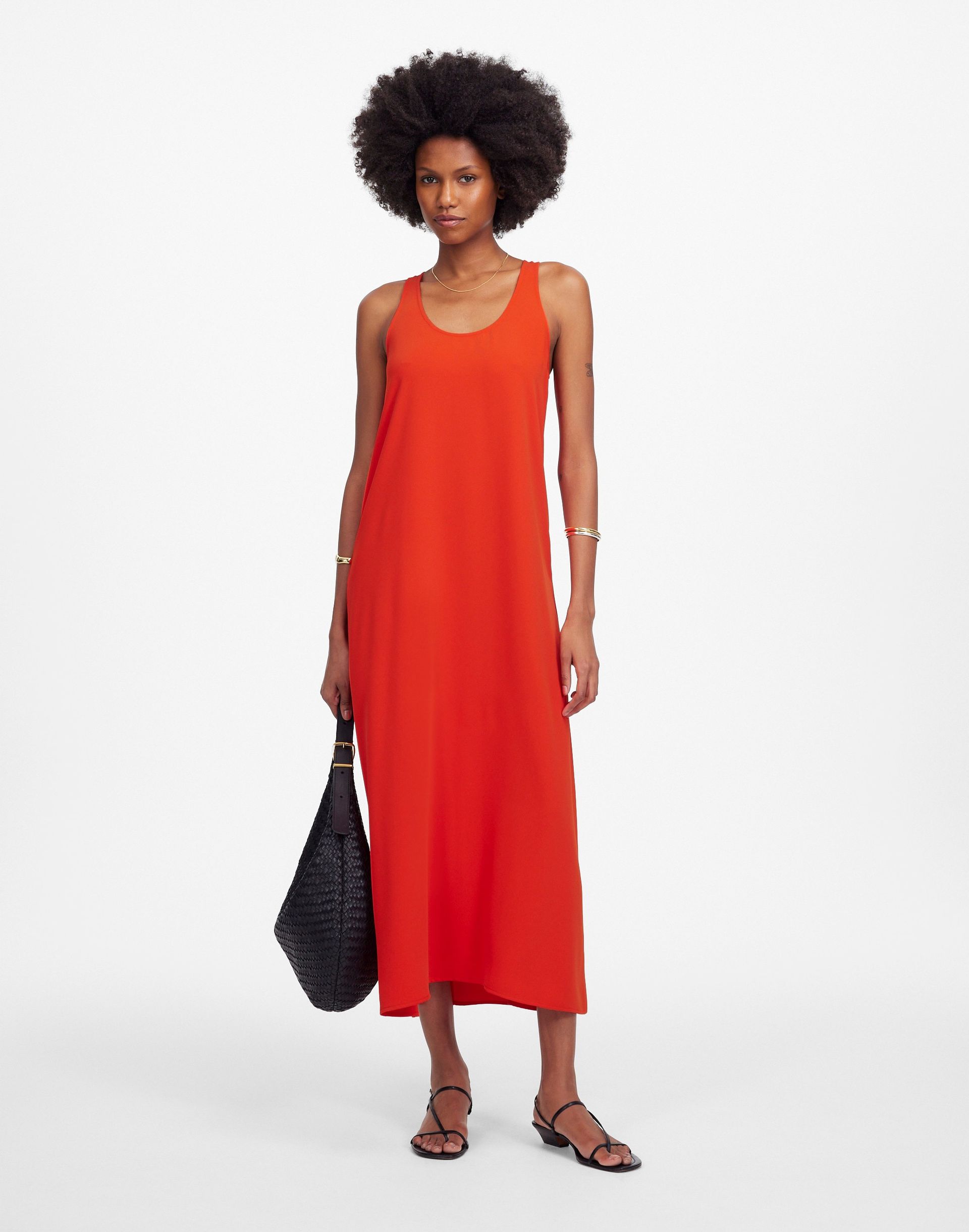 Sleeveless Scoopneck Midi Dress