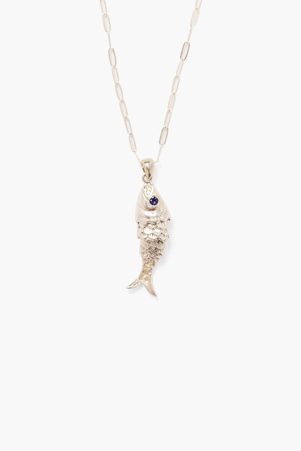 Koi Necklace Blue Topaz