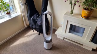 Dyson Purifier Cool PC1 being tested by our reviewer