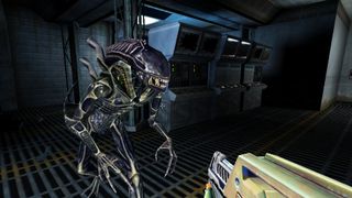 An Alien Xenomorph Attacking A Player
