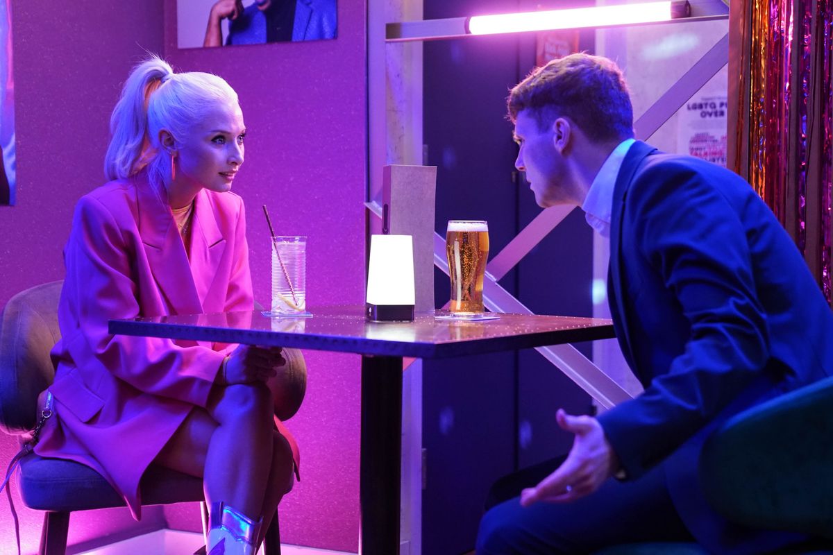 Nadine tells Jay she is pregnant in EastEnders 