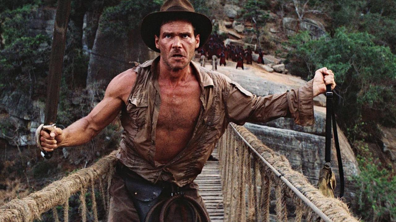 Harrison Ford as Indiana Jones in the Temple of Doom