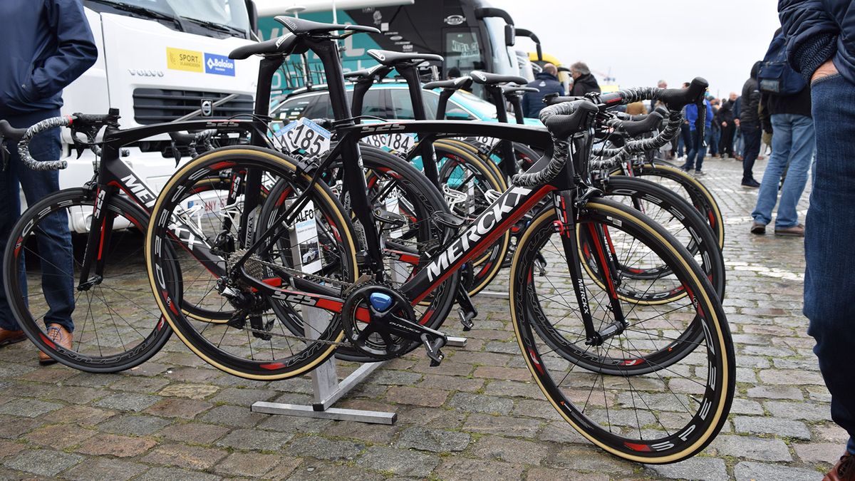 Topsport Vlaanderen-Baloise race aboard Merckx 525 bikes