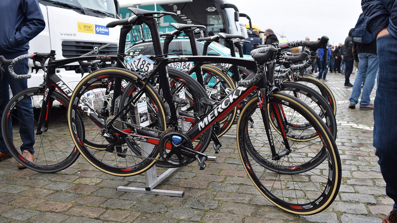 Topsport Vlaanderen-Baloise race aboard Merckx 525 bikes