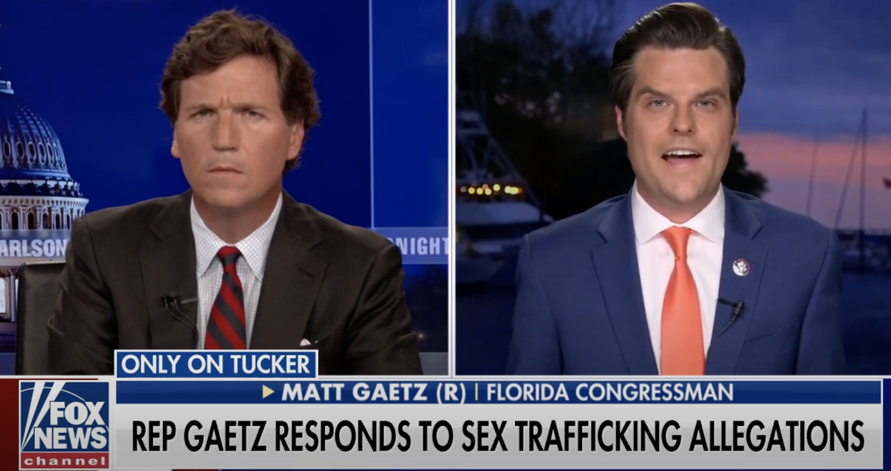 Tucker Carlson and Matt Gaetz.