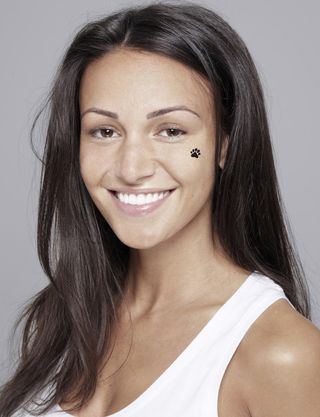 Michelle Keegan goes bare-faced for Children In Need