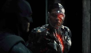Cyborg with batman in Justice League