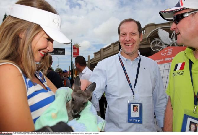 Tour de France director Christian Prudhomme visits the Tour Down Under.