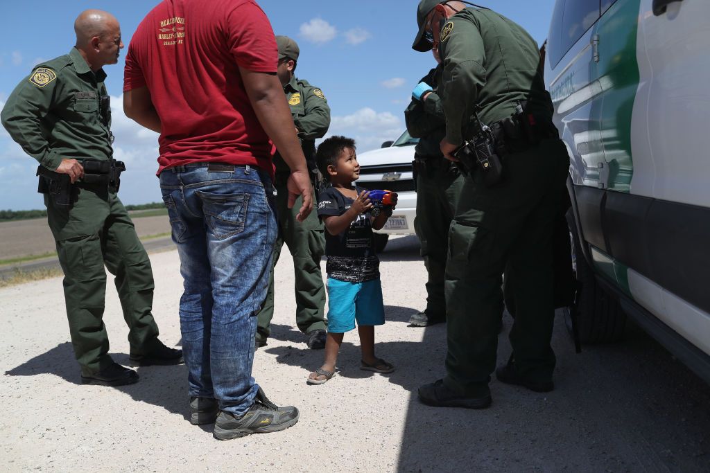 Border patrol on the U.S.-Mexico border.